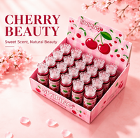 Siyiping – Lot de 24 gloss à lèvres cerise personnalisés, longue tenue, imperméables, teintes à lèvres liquides, cosmétiques en gros sous marque privée