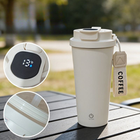 Nouvelle tasse à café électrique à mélange automatique, pour préparer du lait en poudre, du lait de soja, portable, isolante, avec paille