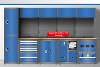 Gabinete de Herramientas Modular de Acero Resistente, Personalizable, OEM, Moderno, Combinado, con 12 Cajones, Cerradura con Llave, Capacidad de Carga de 1000 kg, 5 Años de Garantía