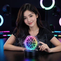 Support de téléphone magnétique RGB avec ventilateur semi-conducteur pour le gaming, le streaming en direct et la décoration de bureau