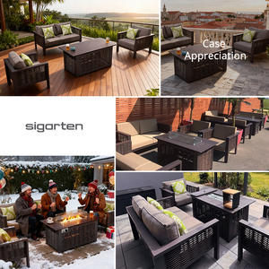 في المخزون جاهزة للشحن خصم رخيص أثاث حديقة فناء مجموعات أرائك بيع بالجملة أثاث خارجي مقاوم للطقس - Product Image 4