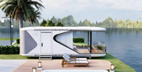 Maison conteneur préfabriquée moderne, écologique, étanche, durable et économique de 20 pieds, 1 chambre, pour location à Guam, Hawaï, ou comme restaurant.