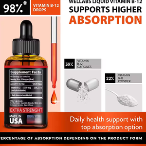 Suplemento de Vitamina <span class=keywords><strong>B</strong></span> en Gotas Líquidas con <span class=keywords><strong>Biotina</strong></span>, Folato y Colina, Marca Privada OEM, Apoyo al Metabolismo - Product Image 6