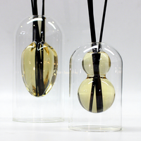 Bouteille diffuseur à roseaux en verre transparent à double paroi, vide, 80ml, 140ml, 170ml, pour diffuseur à roseaux - Vente en gros