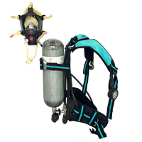 Ensemble complet CE OEM Ayonsafety 60min Appareil respiratoire SCBA avec masque en silicone Équipement de lutte contre les incendies pour l'industrie des pompiers