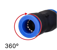 Raccords pneumatiques, connecteur en plastique, joint de réduction de basse pression pour tuyau d'air et d'eau, tube à pousser, connexion rapide droite pour gaz