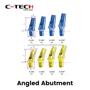Abutment d'implant <span class=keywords><strong>dentaire</strong></span> à bas prix C-tech OEM, composants de fixation, vis de couvercle, abutment droit de transfert, fabriqué en Chine - Product Image 2