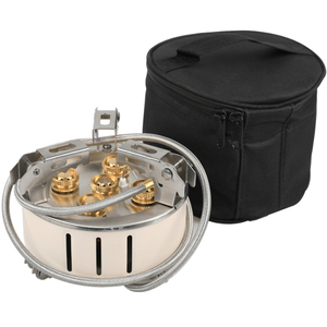 Poêle split <span class=keywords><strong>portable</strong></span> en acier inoxydable Brûleur à allumage piézo autre Équipement de <span class=keywords><strong>camping</strong></span> Coupe-vent Furious fire Copper five head poêle - Product Image 3