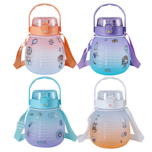 Bouteille d'eau liquide transparente Tristan en plastique pour enfants avec pulvérisateur à gâchette de 32 oz avec échelle - Product Image 4
