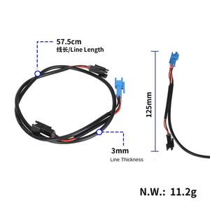 Línea de Conexión de Luces Laterales de Cuatro Lados Izquierdo y Derecho para Scooter Eléctrico Kukirin G2Master, 48V - Product Image 3