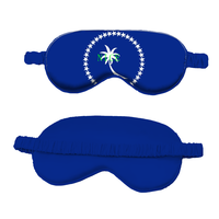 Masque de sommeil portable en soie simulée avec drapeau national de la Martinique, personnalisable en gros pour revendeurs