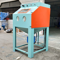 Máquina de chorro de arena pequeña tipo caja, minichorro de arena a presión