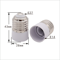 Convertisseur de douille de lampe E27 vers E14, adaptateur de douille de lampe E14, support de lampe E27, matériau ignifuge, changeur de douille de lampe à vis