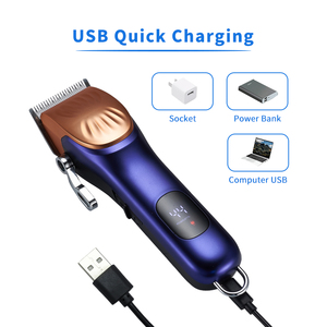 Phụ nữ không dây tóc điện cho lưỡi gốm có thể điều chỉnh độ dài LED hiển thị-Trọng lượng nhẹ cho mũi mặt tóc cắt tỉa - Product Image 4