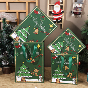 <strong>Wholesale</strong> Eco-friendly Recyclable Custom Printed <strong>Christmas</strong> <strong>Gift</strong> Folders with UV Coating Embossing Ribbon Bulk Candy Chocolate - Product Image 3