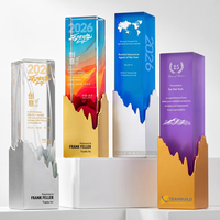 Trophée personnalisé en cristal et métal pour tournoi de basketball et de football, récompense gravée pour les champions, cadeaux sportifs pour l'athlétisme