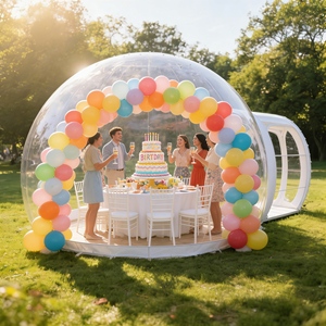 Domo Geodésico de <span class=keywords><strong>Policarbonato</strong></span> Transparente de Lujo, Estructura Inflable de Burbuja para Celebraciones, Bodas, Fiestas, Eventos al Aire Libre, Jardín - Product Image 2