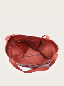 กระเป๋าถือหนังแวกซ์สไตล์วินเทจของผู้หญิงความจุมากกระเป๋าสะพายไหล่หนังนิ่มมีกระเป๋าแฟชั่น - Product Image 5