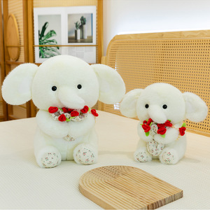 ตุ๊กตา<span class=keywords><strong>ช้าง</strong></span>กุหลาบกอดดอกไม้ ตุ๊กตา<span class=keywords><strong>ช้าง</strong></span>สามสี ของเล่นตุ๊กตาผ้าสำหรับเด็ก ตุ๊กตาปลอบใจ - Product Image 6