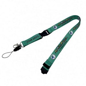 Cordón Personalizado para Tarjetas de Identificación de Poliéster Sublimado con Impresión de Logotipo Promocional en Serigrafía - Product Image 4