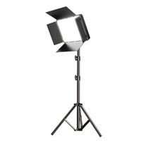 Kit d'éclairage vidéo LED RL1800 17'' avec trépied 2,1 m, panneau LED bicouleur 50W et télécommande pour vlogging, studio vidéo et éclairage doux