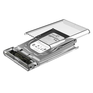 FIDECO Hộp Đựng Ổ Cứng Gắn Ngoài <span class=keywords><strong>Hdd</strong></span> Trong Suốt 2.5 Hộp Đựng Ổ Cứng 2.5 Inch Sata <span class=keywords><strong>Hdd</strong></span> Usb 3.0 - Product Image 2