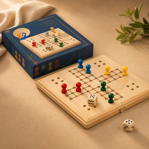 <span class=keywords><strong>Juego</strong></span> <span class=keywords><strong>de</strong></span> Mesa <span class=keywords><strong>Ludo</strong></span> <span class=keywords><strong>de</strong></span> Madera con Peones y Dados para Niños, Diversión Familiar, Logotipo Personalizado, OEM, Venta al Por Mayor - Product Image 6