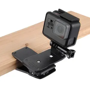 Knapsack Clamp for Gopro Quick Release Clamp Clip Mount 360 Degree Rotatable Travel for gopro 8 7 6 5 4 3 2