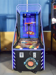 เครื่องเล่นบาสเกตบอลอาร์เคดระดับเชิงพาณิชย์ พร้อมป้ายบอกคะแนนและตู้จ่ายตั๋ว - ระบบความบันเทิงแบบหยอดเหรียญ - Product Image 3