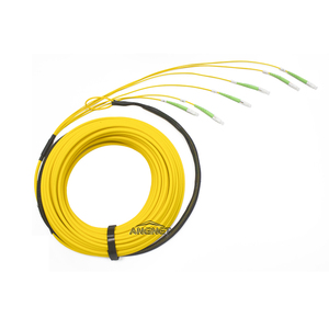 Cáp sợi quang 6 lõi với 6 sợi đột phá <span class=keywords><strong>Singlemode</strong></span> SC/APC đến SC/APC vá cáp truyền thông với lưới kéo - Product Image 5