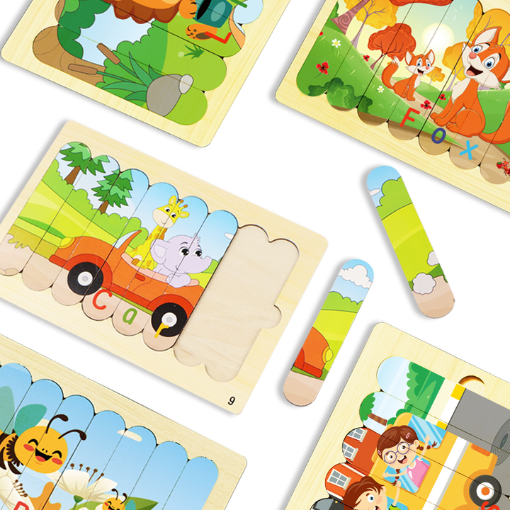 Stick E Rjigsaws Wholesale Wooden Stick Puzzle Big Size Jigsaw Puzzle Children's Early ...