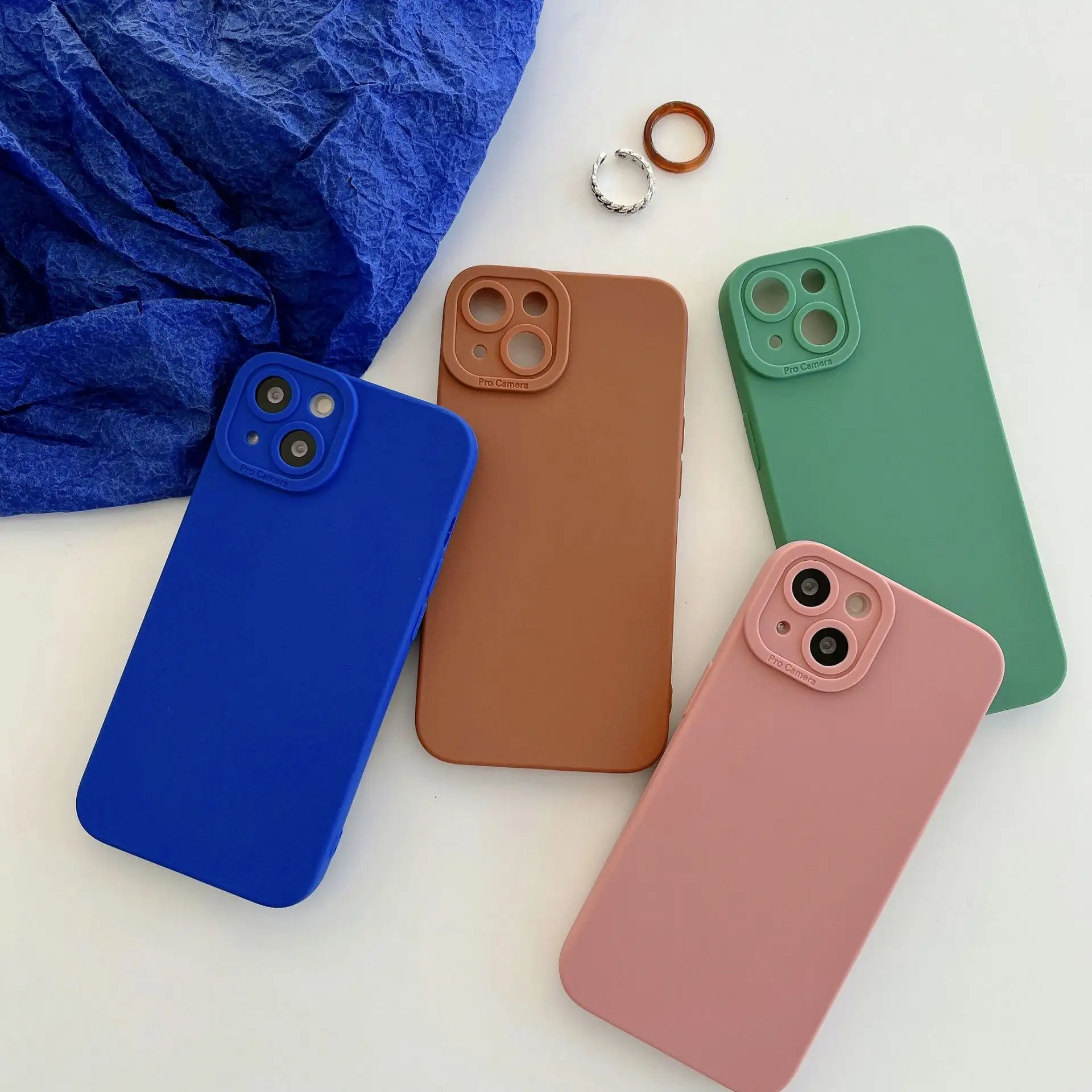कैंडी खोल के लिए iPhone के लिए 15 मामले गर्म बेच बहु रंग फोन के मामले में iPhone 14 मामले के साथ पूर्ण कैमरा कवर की रक्षा कैंडी रंग
