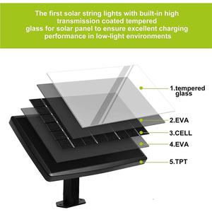 Đèn năng lượng mặt trời trang trí sân vườn ngoài trời, đèn chuỗi LED trang trí Giáng sinh, đèn chuỗi ngoài trời E27 - Product Image 5