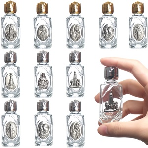 Botella <span class=keywords><strong>de</strong></span> Agua Bendita con Incrustaciones <span class=keywords><strong>de</strong></span> Diamantes en Forma <span class=keywords><strong>de</strong></span> Diamante <span class=keywords><strong>de</strong></span> 15 ml con Tapa <span class=keywords><strong>de</strong></span> Rosa <span class=keywords><strong>de</strong></span> la <span class=keywords><strong>Virgen</strong></span> <span class=keywords><strong>de</strong></span> Fátima para Bautizo, Botella <span class=keywords><strong>de</strong></span> Vidrio Envasada Individualmente - Product Image 5