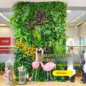 Mur végétal artificiel, gazon, verdure, panneau de plantes artificielles, jardin vertical, feuilles suspendues pour la décoration de mariage - Product Image 2