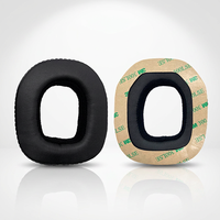 Coussinets d'oreille en velours PU noir pour casques Logitech Astro A50 A40 Gen4 Gen3, avec mousse acoustique