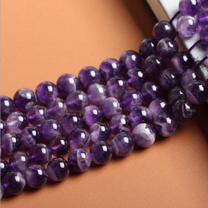 Natural Amethyst Stone <strong>Beads</strong> Round Shape Crystal Loose Spacer <strong>Beads</strong> for Jewelry Making DIY Bracelet and Necklace 15in <strong>4mm</strong> 6mm - Product Image 5