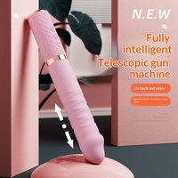 Vibrateur télescopique pour femmes, contrôle à un bouton, 45 points, silencieux, jouet sexuel pour adultes, vente en gros