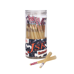 Vente en gros d'emballage de papier rouleau pré-personnalisé logo privé cône roulé blanc brun dans une bouteille en pot avec étiquette imprimée 50 pièces - Product Image 5