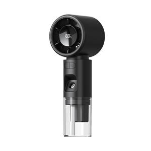 Ventilador de Mano Portátil Recargable USB con Pantalla LED Digital para Exteriores, 2500mAh, con Rociador de Agua para Pestañas y Tanque de Agua - Product Image 1