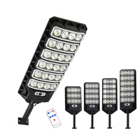 Lampe solaire à télécommande avec détecteur de mouvement, 3 modes, étanche IP65, LED intégrée, pour extérieur, jardin, cour, route, parking