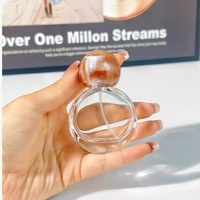 Flacon de parfum en verre de 25 ml, rechargeable, vide, avec bouchon à bille en résine pour emballage de parfum, bouchon à vis, impression de logo personnalisée