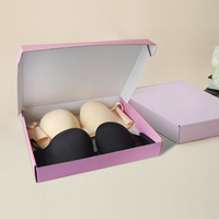 Boîte d'expédition en carton ondulé rose personnalisée, écologique, imprimée, pour vêtements et e-commerce