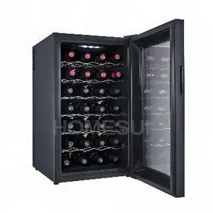 Refrigerador de vinho termoelétrico com 28 garrafas