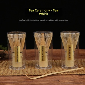 ไม้ตีชาแบบญี่ปุ่นสำหรับชาเขียวมัทฉะ ขนแปรง 100 เส้น สำหรับงานชิโดะ พร้อมบรรจุภัณฑ์ - Product Image 2
