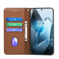 Étui en cuir PU innovant pour OnePlus Ace 5 Pro Nord 4 13 R porte-carte à rabat magnétique Design de portefeuille de téléphone portable de luxe