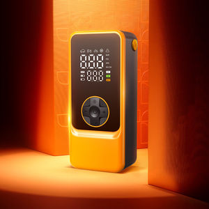 Compresseur d'air portable <span class=keywords><strong>rechargeable</strong></span> 100W - Pompe à air numérique à double écran 1800mA*3 (Dégonflage + Sortie USB d'urgence) - Product Image 5