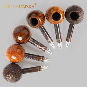 Muxiang Briarwood Golf Pipe Straight Type Handmade With Filter Tobacco Pipe - Product Image 2