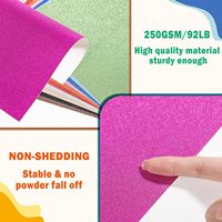 Papier pailleté de qualité supérieure, papier cartonné pailleté, revêtement anti-abrasion, brillance stable pour la décoration de cadres photo
