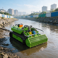 Robot Pengeruk Sungai Perkotaan Mesin Pengangkat Lumpur Bawah Air untuk Kolam Ikan